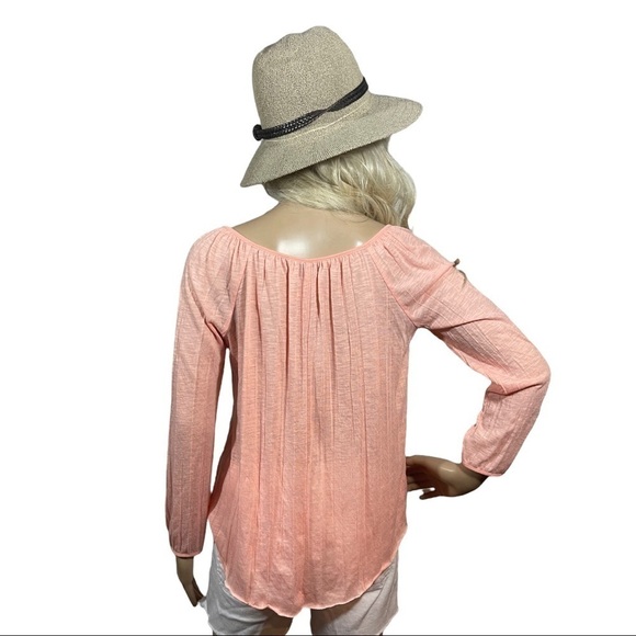American Eagle peach BoHo peasant top - Picture 9 of 12